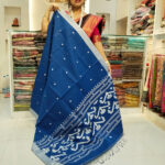 সূতি শাড়ি-নীল